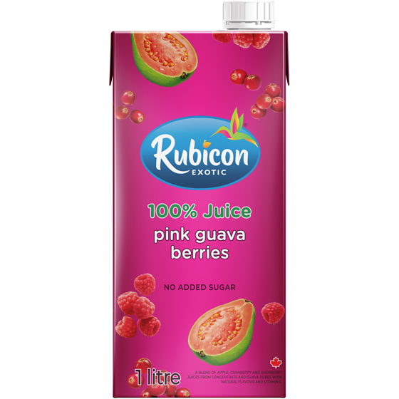 Rubicon Pink Guava Berries 100% Juice Blend 1 l, $0.35/100ml