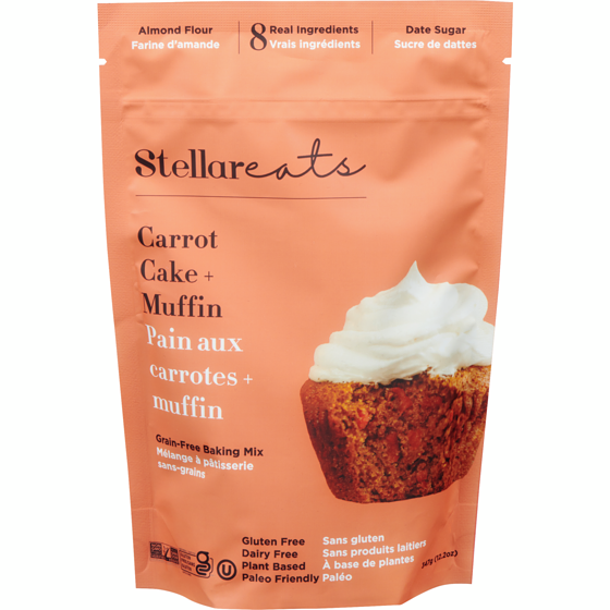 Stellareats Grain-Free Baking Mix Carrot Cake + Muffin 347 g, $4.32/100g