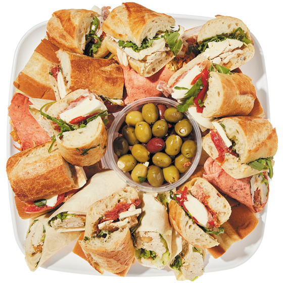 null 24hr Notice Required - The Entertainer Sandwich Platter 2.39 kg, $2.51/100g