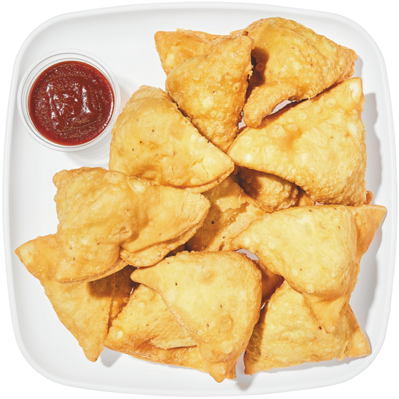 null Avis min de 24 h requis - Plateau de samosas  1.2 kg, 1,00 $/100g