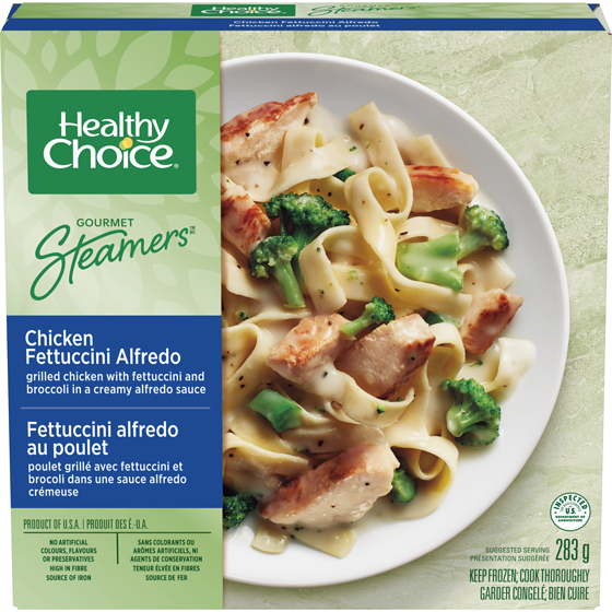 Healthy Choice Gourmet Steamers Chicken Fettuccini Alfredo 283 g, $2.47/100g