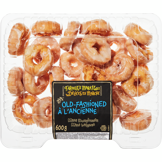 Farmer's Market Old-Fashioned Mini Doughnuts 600 g, $0.97/100g