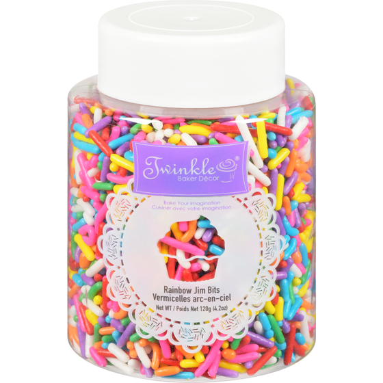Twinkle Baker Decor Rainbow Jim Bits 120 g, $3.33/100g