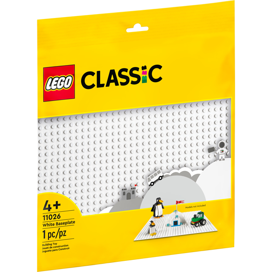 LEGO Classic White Baseplate 11026 1 ea, $10.00/1ea