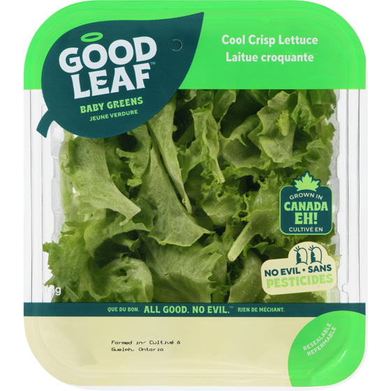 GoodLeaf Cool Crisp Lettuce Baby Greens 0.113 kg, $5.31/100g