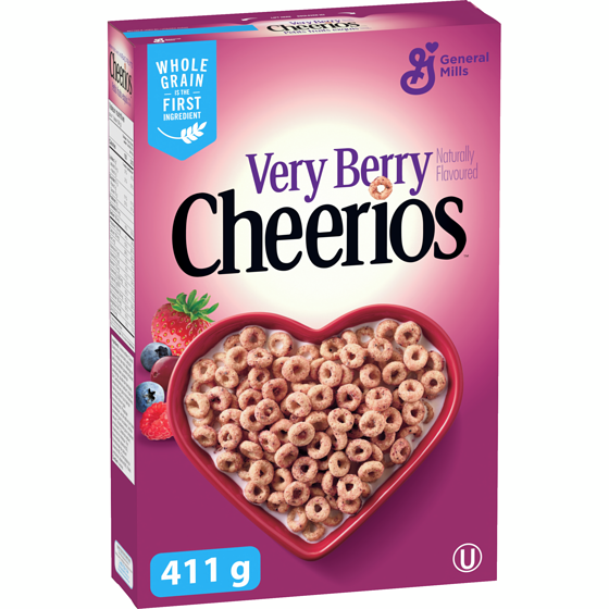 General Mills Very Berry Breakfast Cereal, Whole Grains 411 g, $1.09/100g