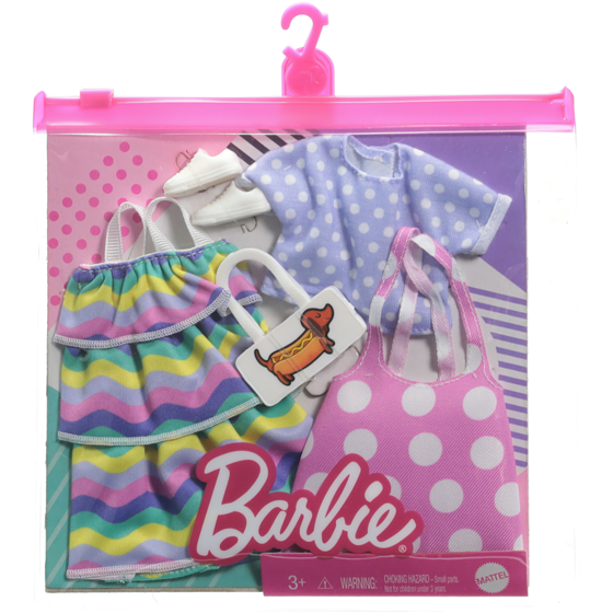 Barbie Assortiment deux tenues 1 ea, 16,00 $/1ch