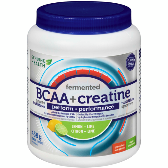 Genuine Health Fermented Bcaa + Creatine Powder Lemon - Lime 440 g, $10.45/100g