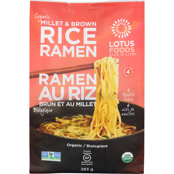 Lotus Organic Rice Ramen Millet & Brown Organic 283 g, $4.24/100g
