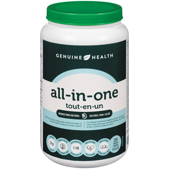 Genuine Health All-In-One Powder Unsweetened Natural 643 g, $9.64/100g