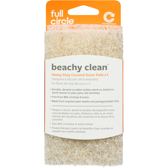 Full Circle Set Of 3 Coconut Shell Scour Pads 3 ea, $2.67/1ea