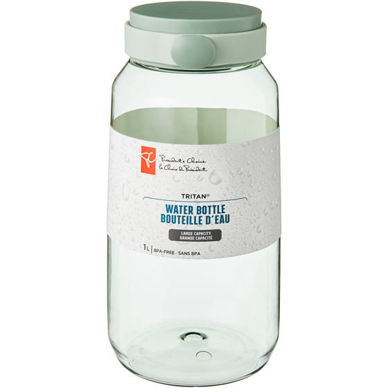 le Choix du Président Bouteille d’eau Tritan à grande capacité − vert sauge 1 ea, 4,49 $/1ch