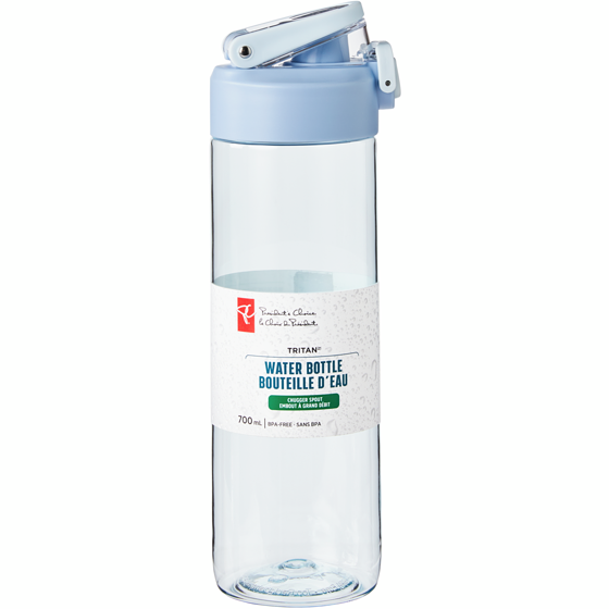 President's Choice Chugger Spout Tritan Water Bottle - Blue 1 ea, $16.00/1ea