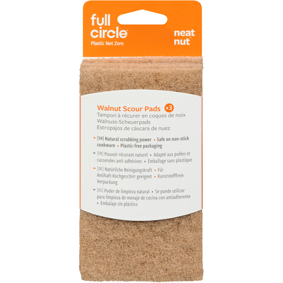 Full Circle Set Of 3 Walnut Scour Pads 3 ea, $3.33/1ea