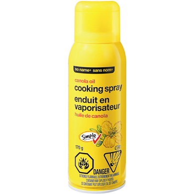 No Name Canola Oil Cooking Spray 170 g, $2.35/100g