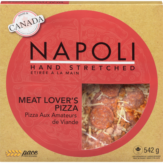 Pace Meat Lover's Pizza Hand Stretched 542 g, $1.11/100g