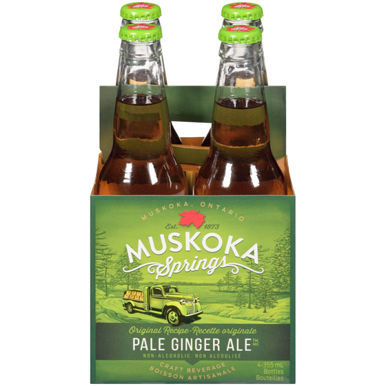 Muskoka Springs Craft Beverage Pale Ginger Ale 4x355.0 ml, $0.56/100ml