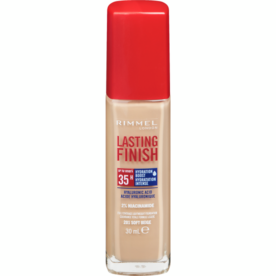 Rimmel London Lasting Finish 35 Hour Foundation, Soft Beige - 201 30 ml, $46.63/100ml
