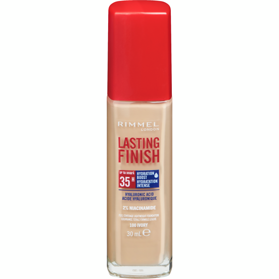 Rimmel London Lasting Finish 35 Hour Foundation, Ivory - 100 30 ml, $46.63/100ml