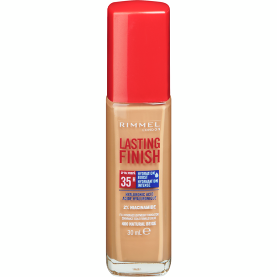 Rimmel London Lasting Finish 35 Hour Foundation, Natural Beige - 400 30 ml, $46.63/100ml