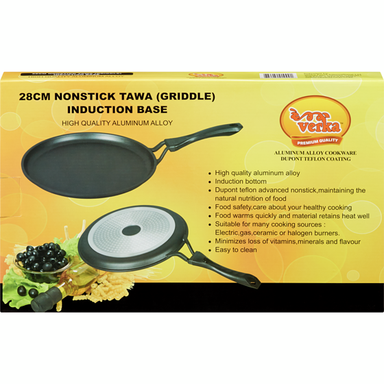 Verka Nonstick Tawa Griddle Induction Base 28cm 1 ea, $30.00/1ea
