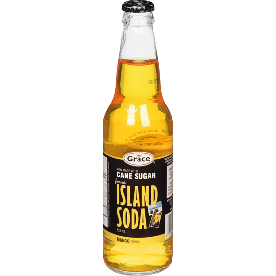 Grace Island Soda Mango Drink 355 ml, $0.35/100ml