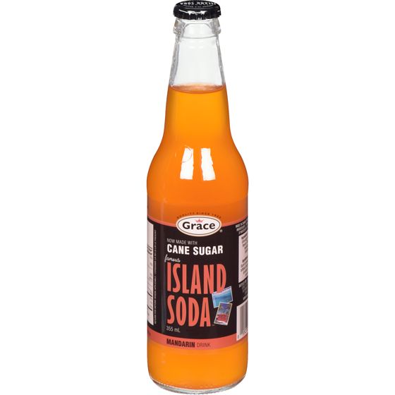 Grace Island Soda Mandarin Drink 355 ml, $0.35/100ml