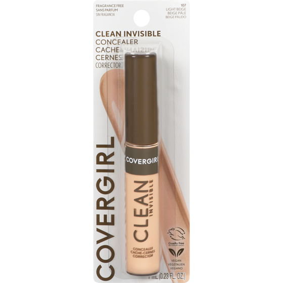 Cover Girl Clean Invisible Concealer Light Beige - 107 7 ml, $157.00/100ml