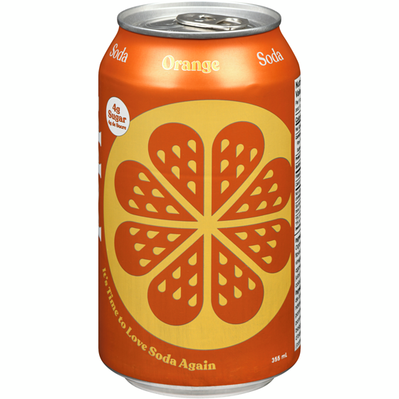 Poppi Orange Soda 355 ml, 0,98 $/100ml