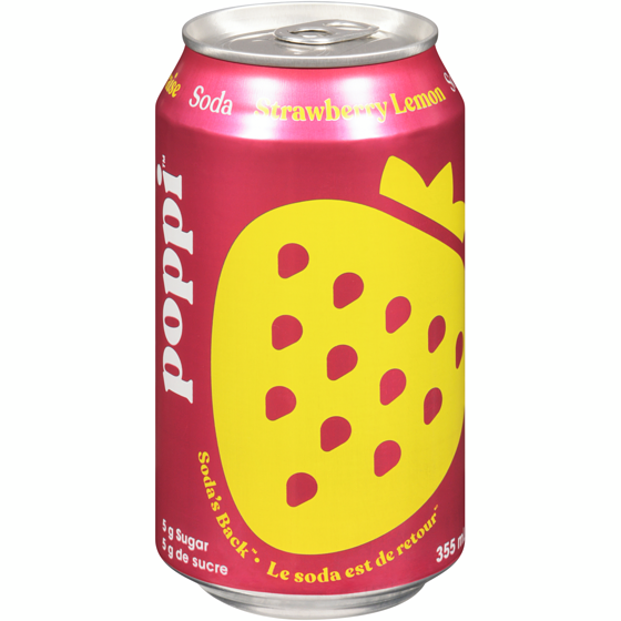 Poppi Citron fraise Soda 355 ml, 0,98 $/100ml