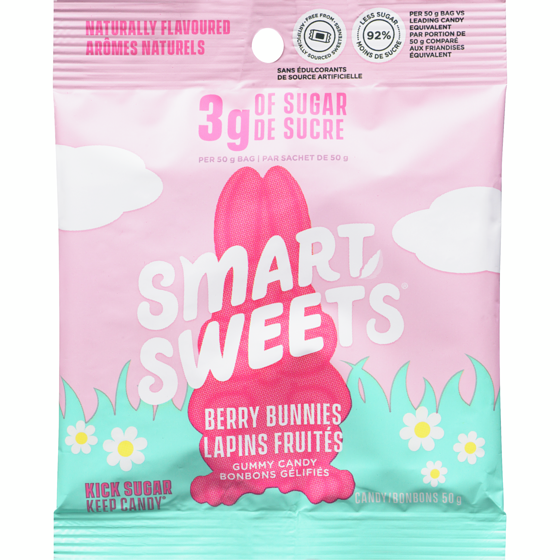 Smart Sweets Candy Berry Bunnies Gummy Candy 50 g, $9.98/100g