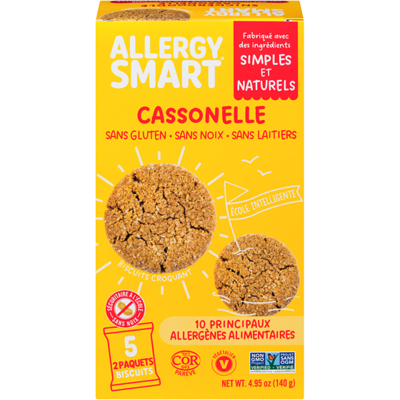 Allergy Smart Cassonelle biscuits 140 g, 3,92 $/100g