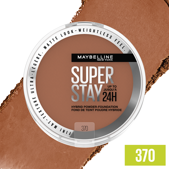 Maybelline Super Stay 24 Hour Hybrid Powder Foundation, Waterproof, Vegan, Mattifying 370 6 g, $267.00/100g