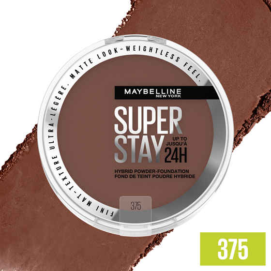 Maybelline Super Stay 24 Hour Hybrid Powder Foundation, Waterproof, Vegan, Mattifying 375 6 g, $267.00/100g