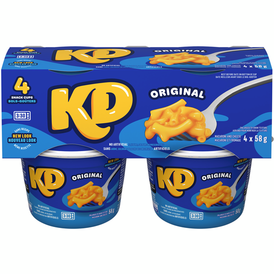 Kraft Bols-goûters de macaroni et fromage original 232 g, 3,44 $/100g