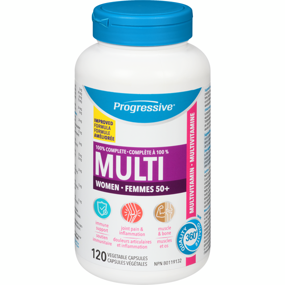 Progressive Multi Multivitamin Women 50+ 120 ea, $0.35/1ea