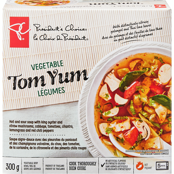 President's Choice Vegetable Tom Yum 300 g, $2.00/100g