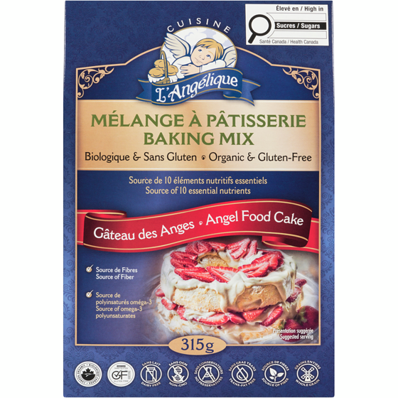 Cuisine L'Angelique Baking Mix Angel Food Cake 315 g, $2.70/100ml