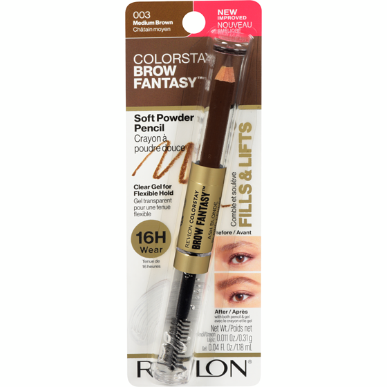 Revlon Colorstay Brow Fantasy™ Pencil & Gel Mediumbrown 1 ea, $13.49/1ea