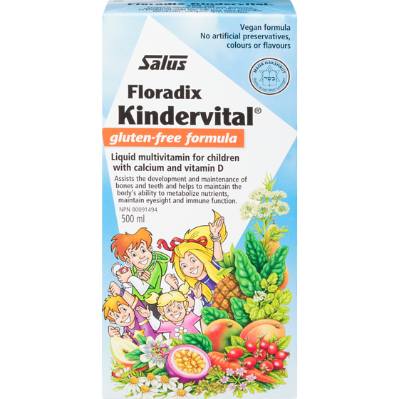 Salus Haus Floradix Kindervital Gluten-Free Formula 500 ml, $7.20/100ml