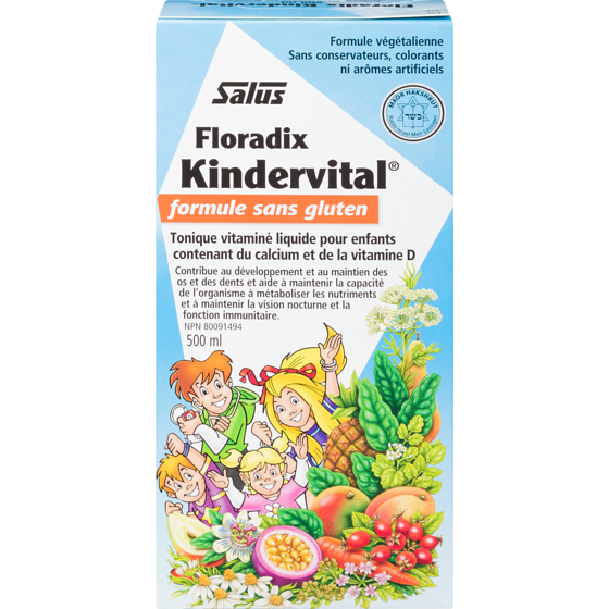 Salus Haus Floradix kindervital formule sans gluten 500 ml, 9,10 $/100ml