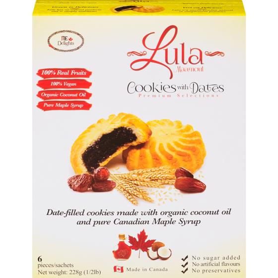 Lula Date Cookies 228 g, $2.19/100g