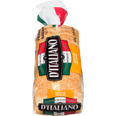 D'Italiano Sesame Seed Bread 675 g, $0.59/100g
