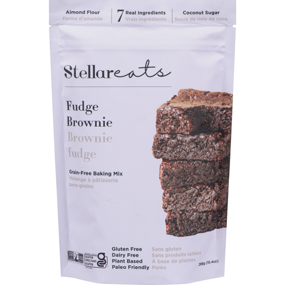 Stellareats Mélange à pâtisserie sans-grains brownie fudge 296 g, 5,06 $/100g