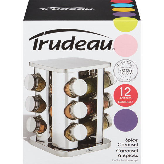 Trudeau Carrousel à épices non rempli 1 ea, 36,00 $/1ch