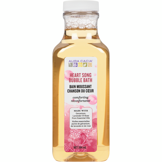 Aura Cacia Aromatherapy Bubble Bath Heart Song 384 ml, $2.99/100ml