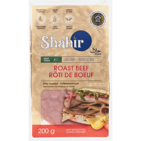 Shahir Halal Roast Beef Mild 200 g, $4.00/100g