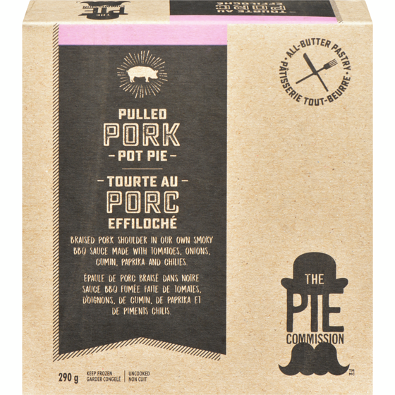 The Pie Commission Pulled Pork Pot Pie 290 g, $3.79/100g