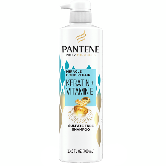 Pantene Pro-V Miracles Bond Repair Keratin + Vitamin E Sulfate-Free Shampoo 400 ml, $3.37/100ml