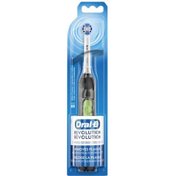 Oral-B Brosse à dents à piles oral-b revolution avec (1) brossette, noir, piles incluses 1 ea, 16,99 $/1ch